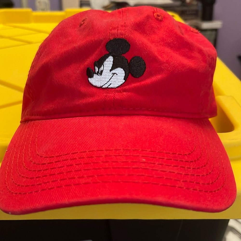 Disney Red Baseball Cap